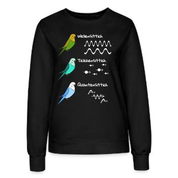Quantensprung Physiker Physik Technologie Wissen - Frauen Sweatshirt - Schwarz - Vorne - AI Model Female 172 light (172cm)