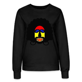 Herr Curly - Frauen Sweatshirt - Schwarz - Vorne - AI Model Female 172 light (172cm)