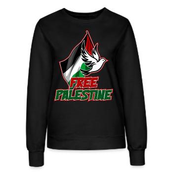 Palestine libre - Sweat Femme - noir - Devant - AI Model Female 172 light (172cm)