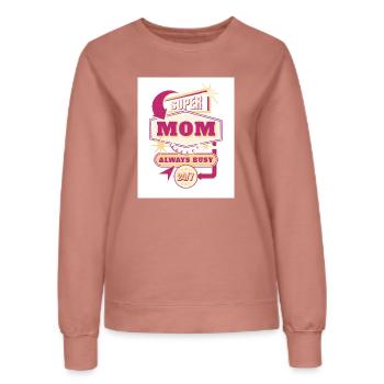 Supermom Mother s Day - Frauen Sweatshirt - Altrosa - Vorne - AI Model Female 172 dark (172cm)