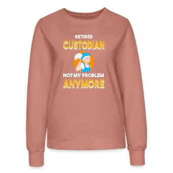 School caretaker - Women’s Sweatshirt - dusky rose - Front - AI Model Female 172 dark (172cm)