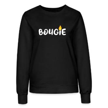 Bougie - Design - Sweat Femme - noir - Devant - AI Model Female 172 light (172cm)