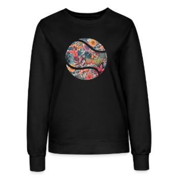 Tennisspieler Ball Kinder Mädchen Damen Tennis - Frauen Sweatshirt - Schwarz - Vorne - AI Model Female 172 light (172cm)