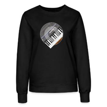electro synth - Women’s Sweatshirt - black - Front - AI Model Female 172 light (172cm)
