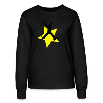 ski jump star - Frauen Sweatshirt - Schwarz - Vorne - AI Model Female 172 light (172cm)