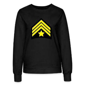 sergeant_cop__f2 - Women’s Sweatshirt - black - Front - AI Model Female 172 light (172cm)