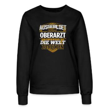 OBERARZT - Der Auserwählte - Frauen Sweatshirt - Schwarz - Vorne - AI Model Female 172 light (172cm)