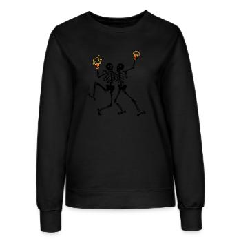 Celebrating skeletons - Women’s Sweatshirt - black - Front - AI Model Female 172 light (172cm)