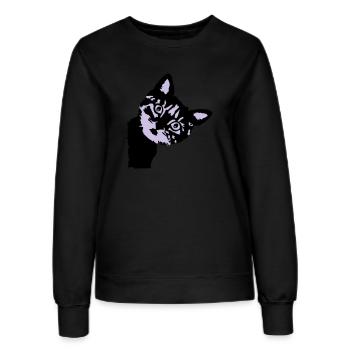 Cat, cute kitten - 2 colors - Sweat Femme - noir - Devant - AI Model Female 172 light (172cm)