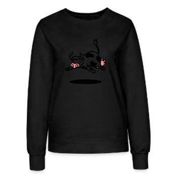 la vache - Sweat Femme - noir - Devant - AI Model Female 172 light (172cm)