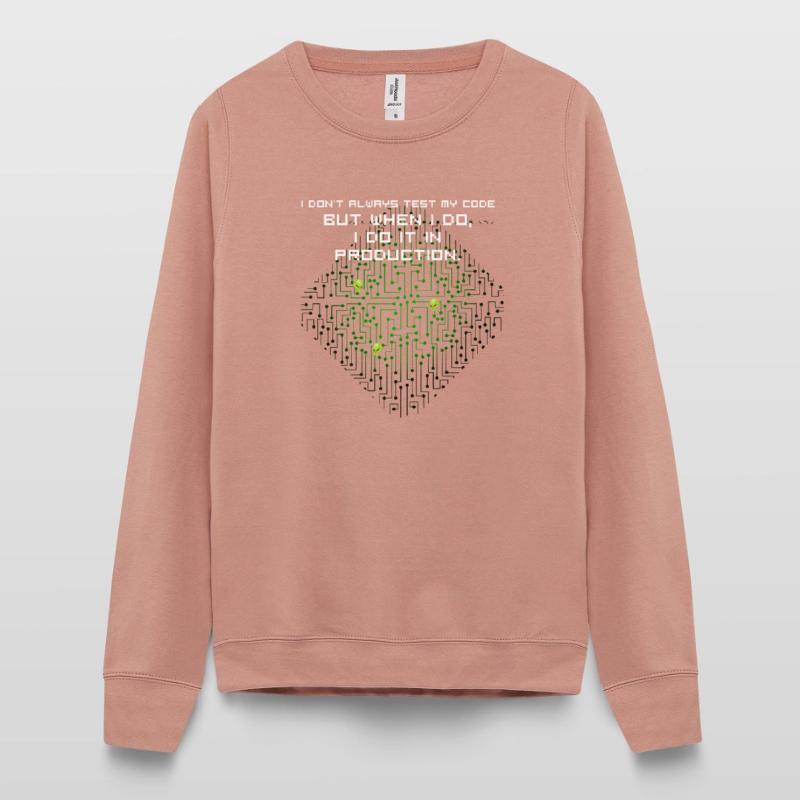 test code nerd joke proverbe pc programmeur geek i Sweat Femme