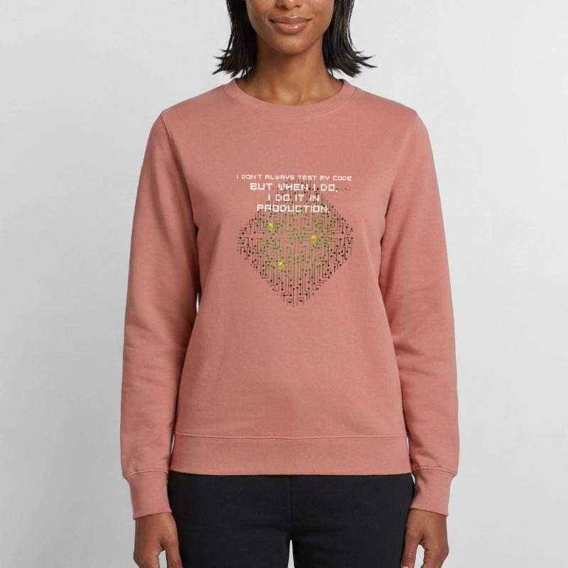 test code nerd joke proverbe pc programmeur geek i Sweat Femme
