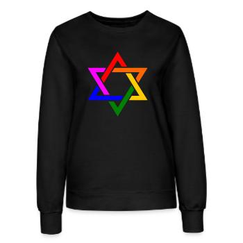 Israel lgbt - Frauen Sweatshirt - Schwarz - Vorne - AI Model Female 172 light (172cm)
