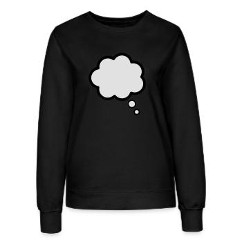 Denken - Frauen Sweatshirt - Schwarz - Vorne - AI Model Female 172 light (172cm)