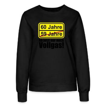 60 Jahre lustiges Schild 60. Geburtstag - Frauen Sweatshirt - Schwarz - Vorne - AI Model Female 172 light (172cm)