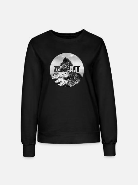 Zermatt - Frauen Sweatshirt - Schwarz