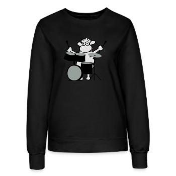 Rock music - Women’s Sweatshirt - black - Front - AI Model Female 172 light (172cm)