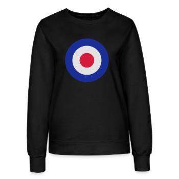 MOD Roundel Bullseye Target - Women’s Sweatshirt - black - Front - AI Model Female 172 light (172cm)