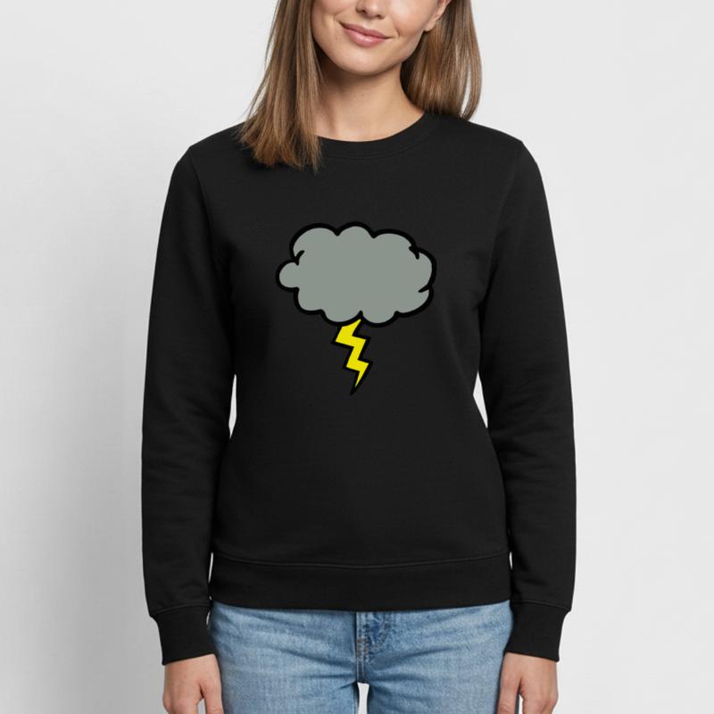 cloud thundercloud lightning thunderbolt Women’s Sweatshirt