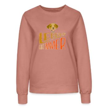 Leberwurst geht immer - Frauen Sweatshirt - Altrosa - Vorne - AI Model Female 172 dark (172cm)