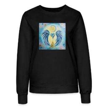 Herzengel Ab&Auflösung aller Besetzungen - Frauen Sweatshirt - Schwarz - Vorne - AI Model Female 172 light (172cm)