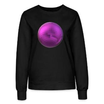 sphère violette - Sweat Femme - noir - Devant - AI Model Female 172 light (172cm)