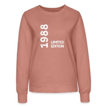 1988 Limitierte Auflage - Frauen Sweatshirt - Altrosa - Vorne - AI Model Female 172 dark (172cm)