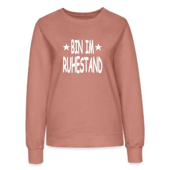 Ruhestand - Frauen Sweatshirt - Altrosa - Vorne - AI Model Female 172 dark (172cm)