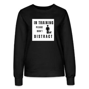 Hundetraining - Frauen Sweatshirt - Schwarz - Vorne - AI Model Female 172 light (172cm)