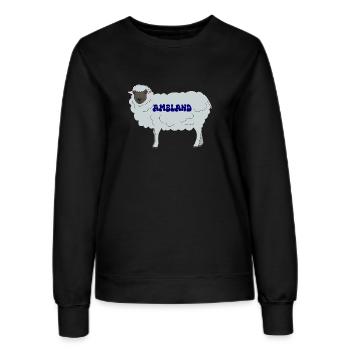 Ameland Schaf - Frauen Sweatshirt - Schwarz - Vorne - AI Model Female 172 light (172cm)