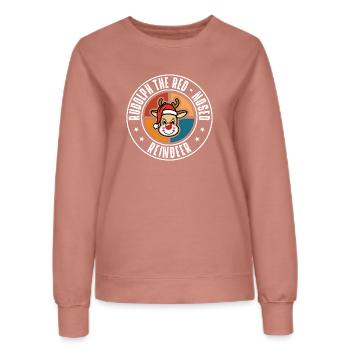 Rudolph - Frauen Sweatshirt - Altrosa - Vorne - AI Model Female 172 dark (172cm)
