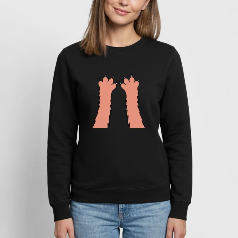 Chats, griffes, pattes, pattes, griffes acérées, grattage Sweat Femme