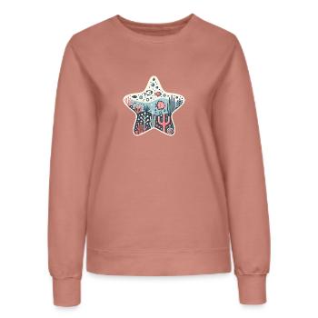 Stachelhäuter - Frauen Sweatshirt - Altrosa - Vorne - AI Model Female 172 dark (172cm)