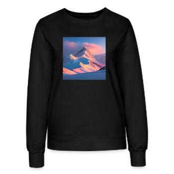 Mountain Range - Frauen Sweatshirt - Schwarz - Vorne - AI Model Female 172 light (172cm)