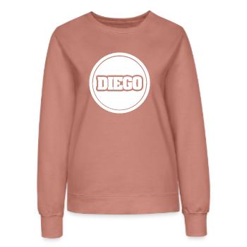Geschenk für Diego - Frauen Sweatshirt - Altrosa - Vorne - AI Model Female 172 dark (172cm)
