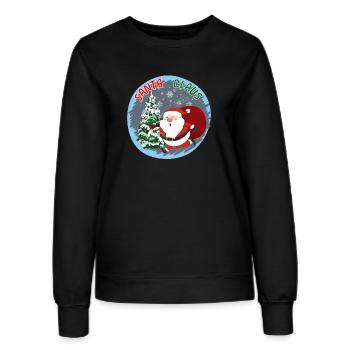 Santa Claus - Frauen Sweatshirt - Schwarz - Vorne - AI Model Female 172 light (172cm)