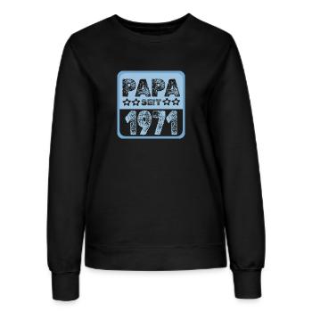 seit 1971 - Frauen Sweatshirt - Schwarz - Vorne - AI Model Female 172 light (172cm)
