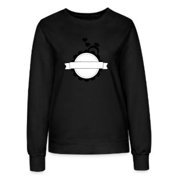 Logo mariage - Sweat Femme - noir - Devant - AI Model Female 172 light (172cm)