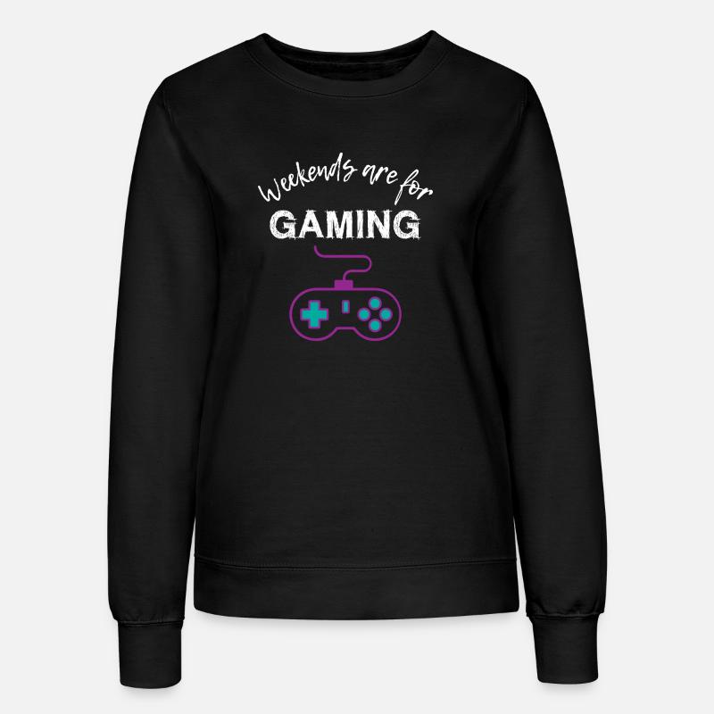 Weekend are for Gaming - Women’s Sweatshirt - black
