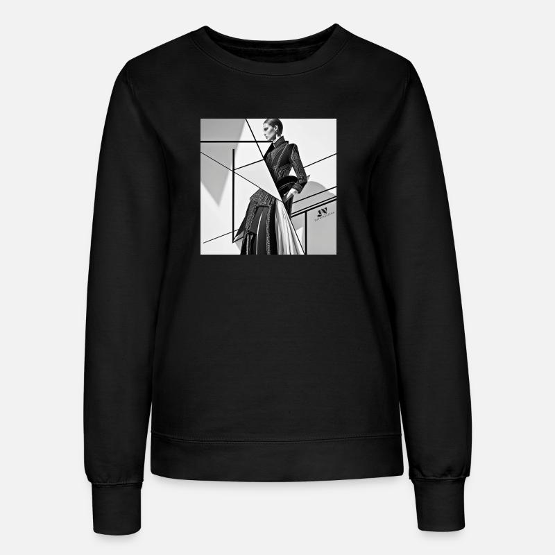 Élégance géométrique - Sweat Femme - noir
