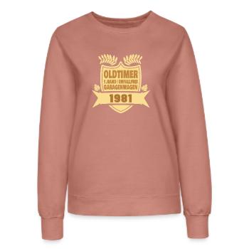 1981 - Sweat Femme - rose poudré - Devant - AI Model Female 172 dark (172cm)