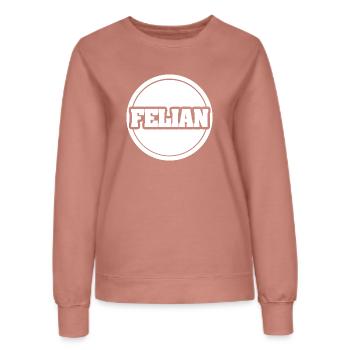 Vorname Felian - Frauen Sweatshirt - Altrosa - Vorne - AI Model Female 172 dark (172cm)