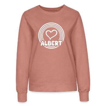 Geschenk für Albert - Frauen Sweatshirt - Altrosa - Vorne - AI Model Female 172 dark (172cm)