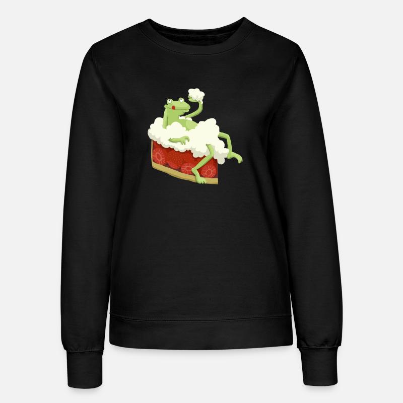 Kuchenfrosch (neu) - Frauen Sweatshirt - Schwarz
