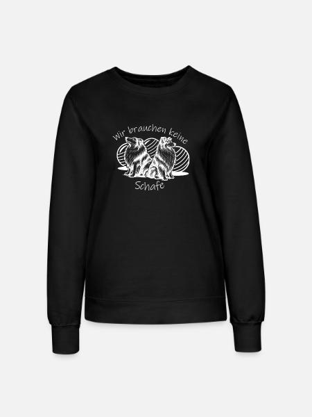 Treibball (weiß) mit Text - Frauen Sweatshirt - Schwarz
