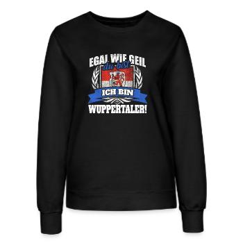 Wuppertaler Wuppertal Wuppertalerin Geschenk - Frauen Sweatshirt - Schwarz - Vorne - AI Model Female 172 light (172cm)