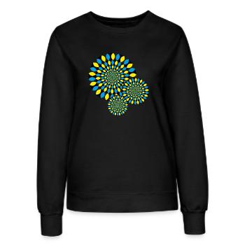 Illusion d'optique - Sweat Femme - noir - Devant - AI Model Female 172 light (172cm)