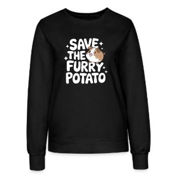 Meerschweinchen - Frauen Sweatshirt - Schwarz - Vorne - AI Model Female 172 light (172cm)