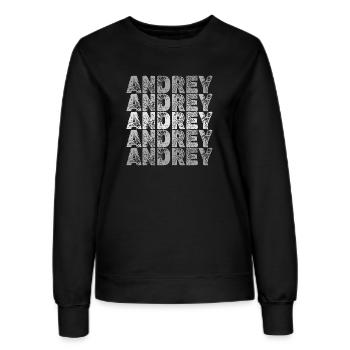 Geschenk für Andrey - Frauen Sweatshirt - Schwarz - Vorne - AI Model Female 172 light (172cm)