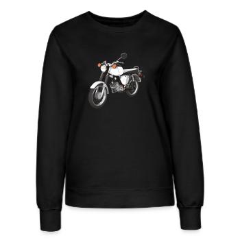 S50 blanc - Sweat Femme - noir - Devant - AI Model Female 172 light (172cm)